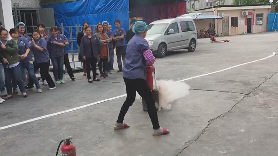 编织袋消防安全演练